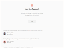 Tablet Screenshot of morningreader.com